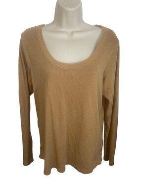 TREASURE & BOND Women's Size XL Ribbed Long Sleeve Tee